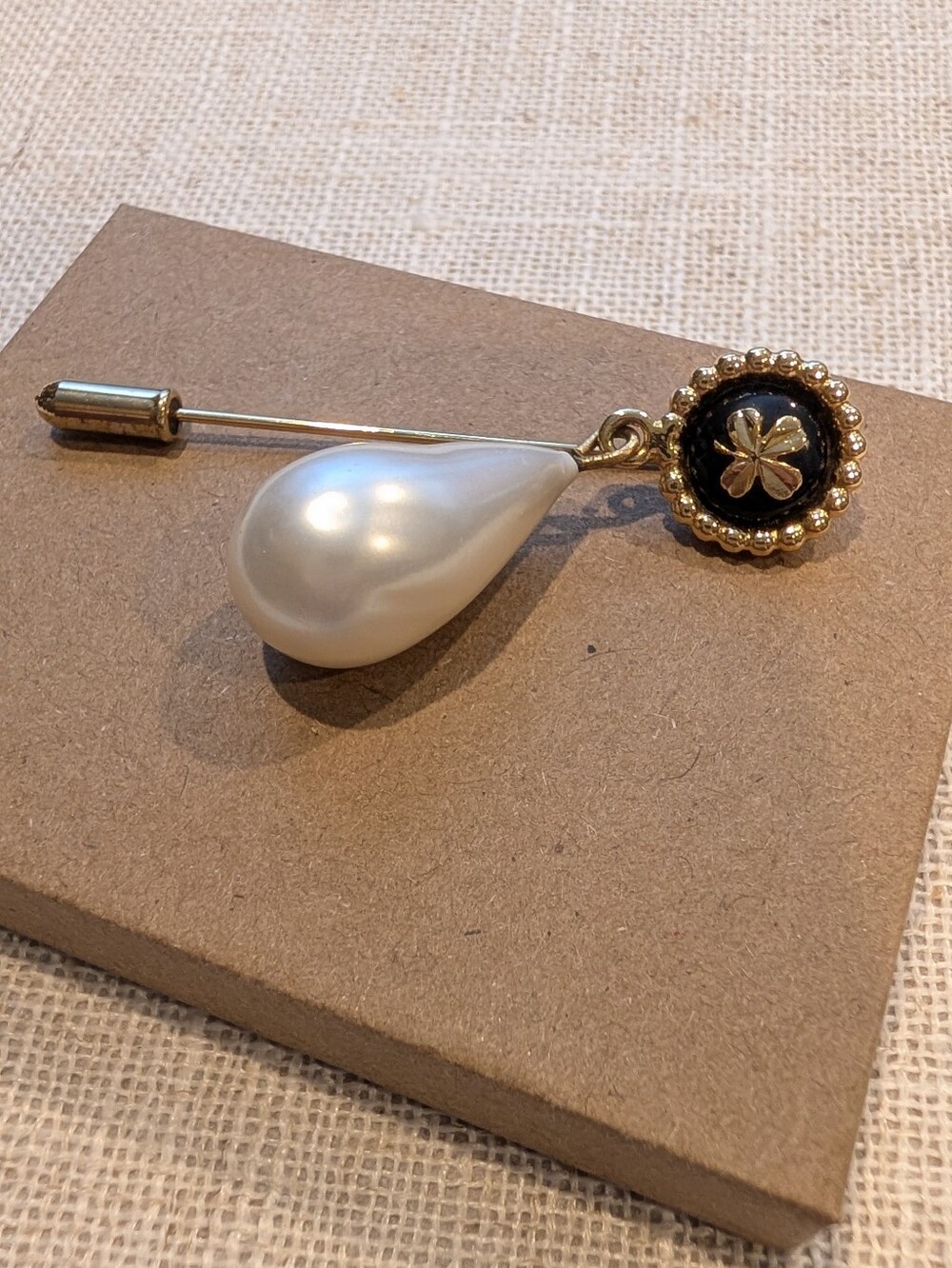 Chanel Vintage Four Leaf Clover Brooch